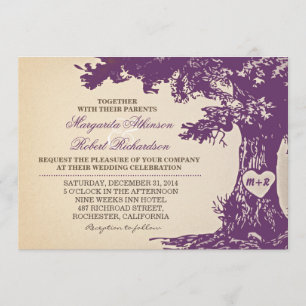 Convite Carvalho roxo