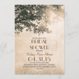 Convite Carvalho velho e chá de panela de aves amadoras