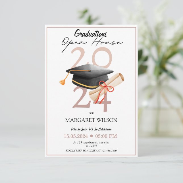 Convite Casa Aberta da Graduação 2024 (Em pé/Frente)