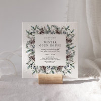 Casa Aberta da Praça Elegante do Pastel de inverno