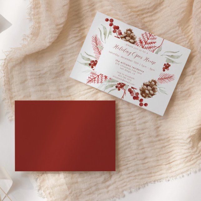 Convite Casa Aberta de Férias Florais de Natal (Criador carregado)