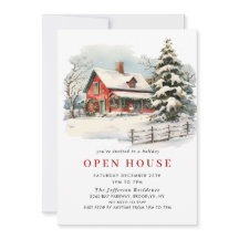 Casa Aberta de Natal da Barn da Fazenda Vermelha