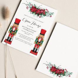 Convite Casa Aberta de Toy Nutcracker da Poinsettia de Nat