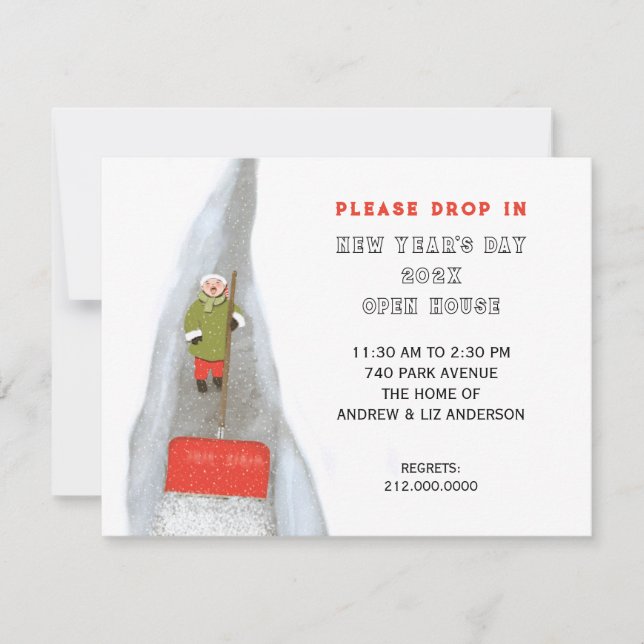 Convite Casa Aberta do Partido de Ano Novo (Frente)