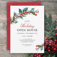 Casa aberta Festiva Holly Holiday
