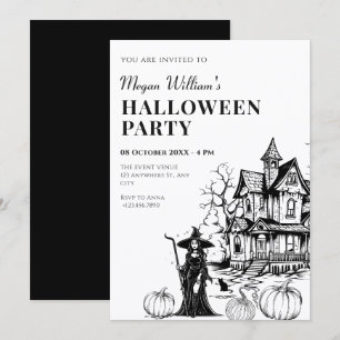 Convite Casa assombrada halloween