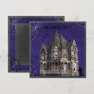 Convite Casa de Bruxa Assombrada Halloween