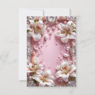 Convite Casa de lírios brancos