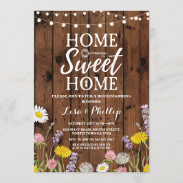 Convite Casa do Sweet Home da Chave de Madeira do Partido