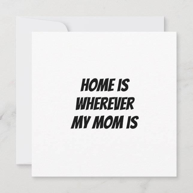 Convite Casa é onde minha mãe está (Frente)