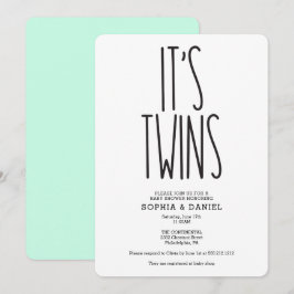 Convite Casa Farmária Russa é Chá de fraldas Gêmeos Convid