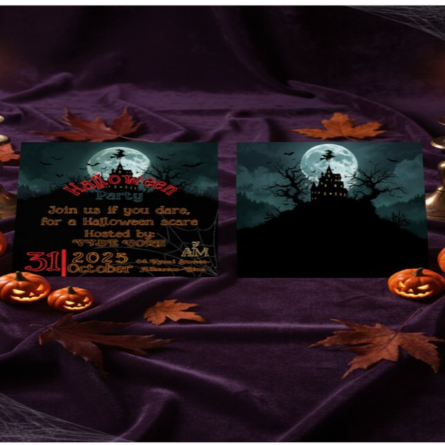 Convite Casa Mal-Assombrada e Noite das Abóboras (Criador carregado)