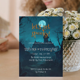 Convite Casa Na Festa de aniversário De Halloween Para Cri