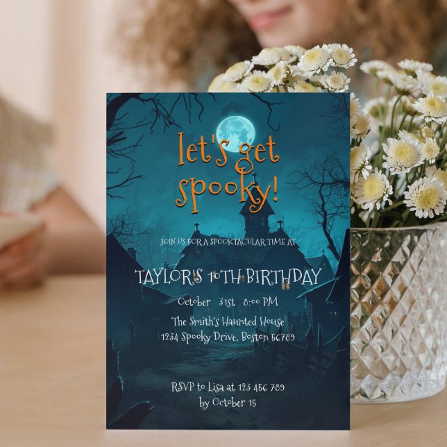 Convite Casa Na Festa de aniversário De Halloween Para Cri (Criador carregado)