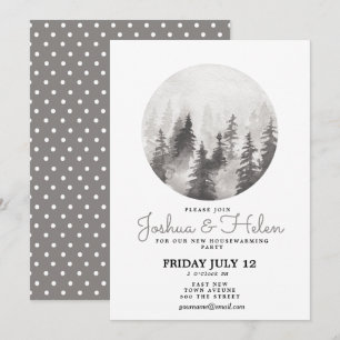 Convite casa nova nas montanhas