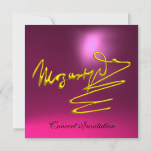 CONVITE CASA PARA MOZART, DOURADO CONCERTO DE TINTA