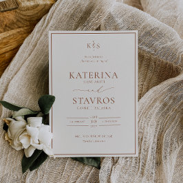 Convite Casado HARMONY Terracotta