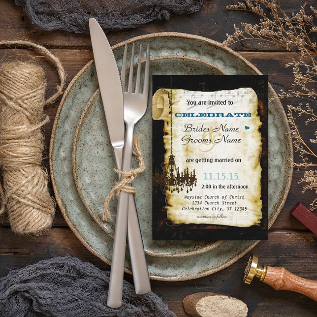 Convite Casado Renascentista Medieval Meu Melhor Casamento (Criador carregado)