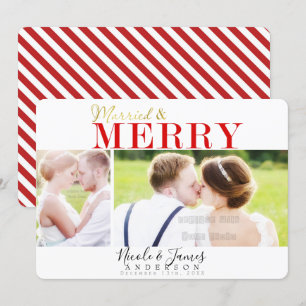 Convite Casados e Feliz Natal Férias 2 Fotos Foto