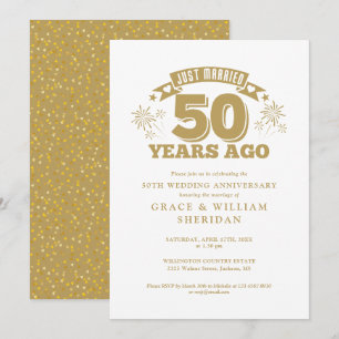 Convite Casados Há 50 Anos de Casamento