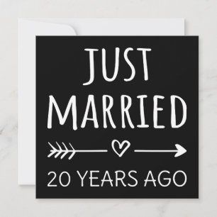 Convite Casados há apenas 20 Anos