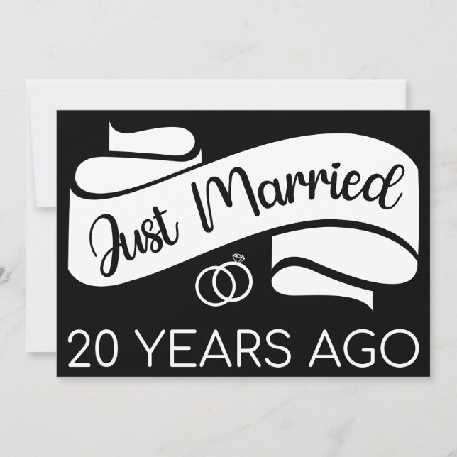 Convite Casados há apenas 20 anos V (Frente)