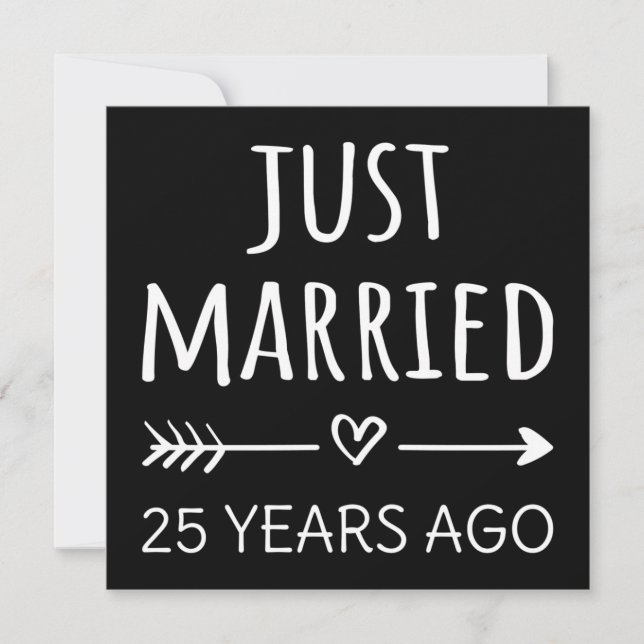 Convite Casados há apenas 25 anos (Frente)