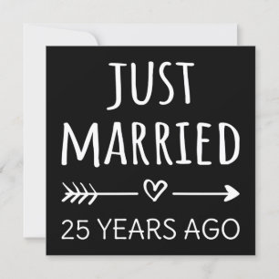 Convite Casados há apenas 25 anos