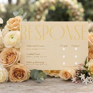 Convite Casados por fim Resposta para Casamento Moderno