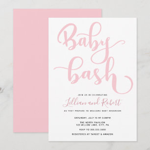 Convite Casais Baby Bash Chá de fraldas