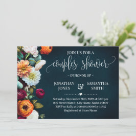 Convite Casais Chá Marinho Vinho Borgonha Bridal