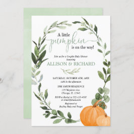 Convite Casais de queda chá de fraldas, bombas neutras em