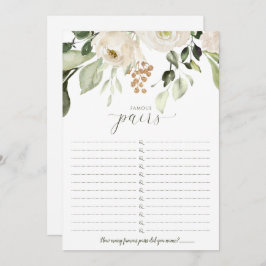 Convite Casais famosos para jogos de chá de panela - Pares