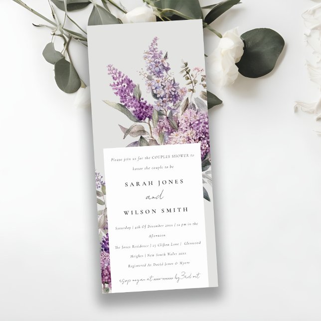 Convite Casais Florais de Algodão Verde Disky Chá (Criador carregado)