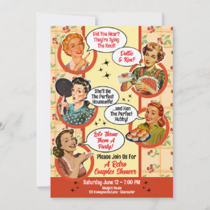 Convite Casais para dona de casa Chá 2