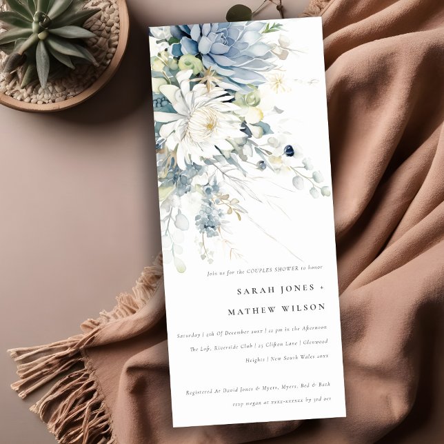 Convite Casais Suculentes Suculentes Verdes Suculentes Suc (Criador carregado)