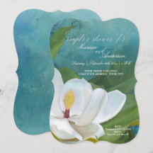 Casal Azul Floral Magnolia Moderna