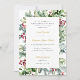 Convite Casal Católico Ava Winter com RSVP