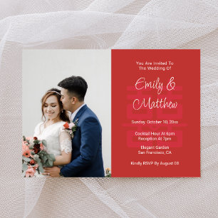 Convite Casal chinês foto de casamento nó de amor duplo xi
