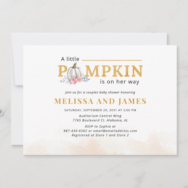 Convite Casal cor-de-rosa, cor-de-rosa, (Frente)