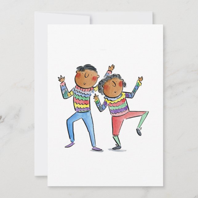 Convite Casal dançante (Frente)