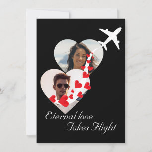 Convite Casal De Amor Eterno, Foto, Romântico, Casamento