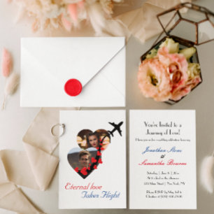 Convite Casal De Amor Eterno, Foto, Romântico, Casamento