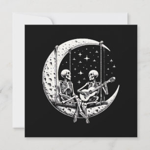 Convite Casal de Esqueletos Gaita Lunar