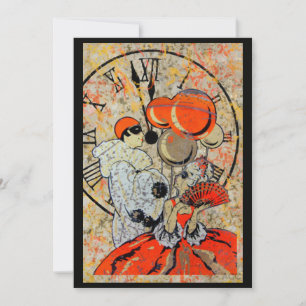 Convite Casal de Mascarada de meia-noite