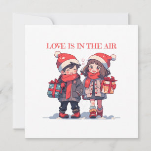 Convite Casal de Natal - O amor está no ar