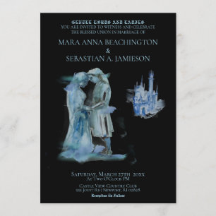 Convite *~* Casal do Castelo Medieval Castelo Apaixonado C