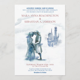 Convite *~* Casal do Castelo Medieval no Casamento do Amor