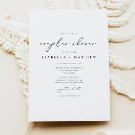Convite CASAL Elegante de Script de Caligrafia EVELYN