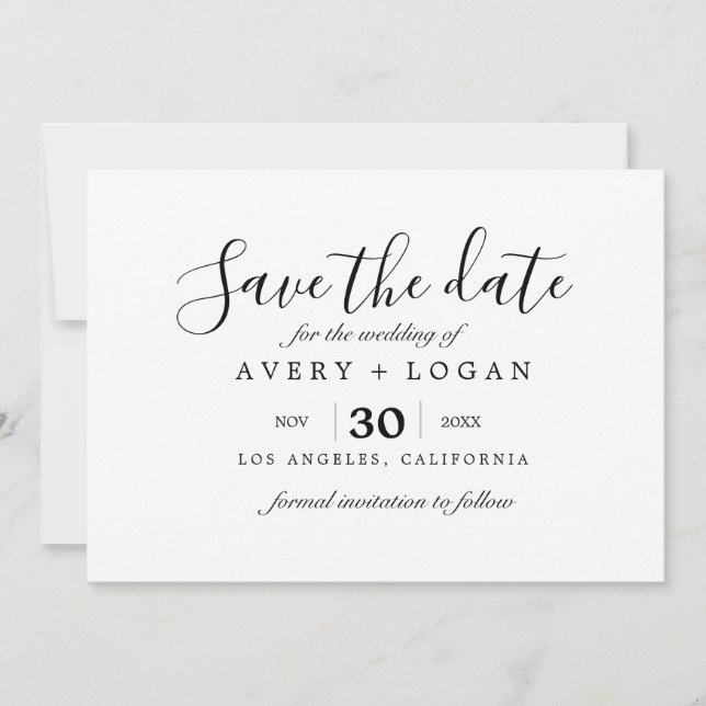 Convite casal em carro antigo aquarela save the date (Frente)